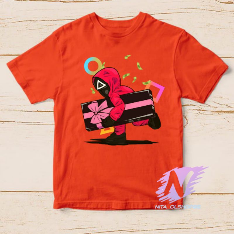 kaos squid game parti baju kaos anak squid