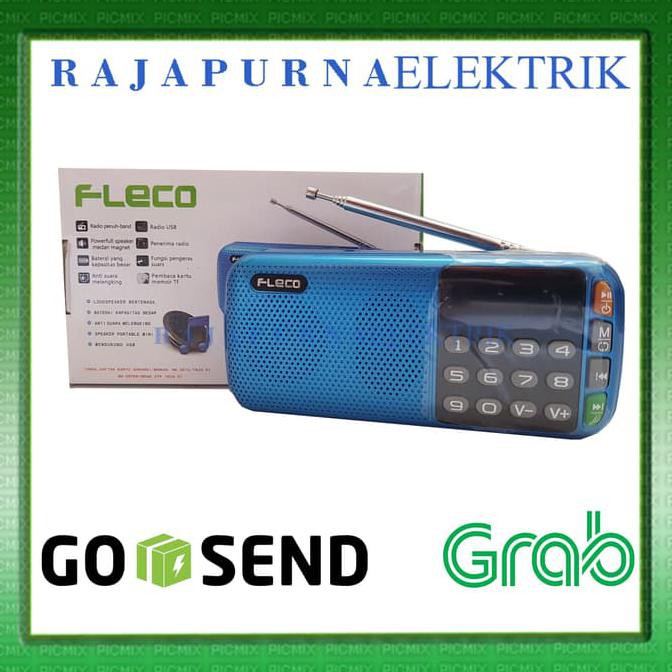 MURAH Speaker radio portable mini fleco N28 - Biru