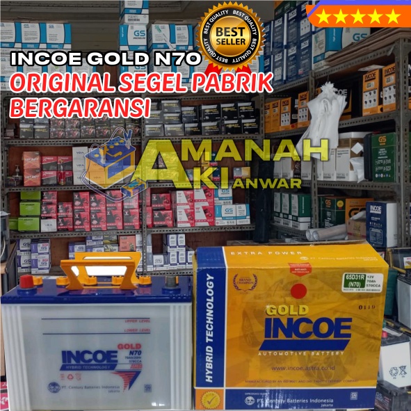 AKI Basah INCOE GOLD N70 - Untuk Mobil MITSUBISHI: Kuda Diesel