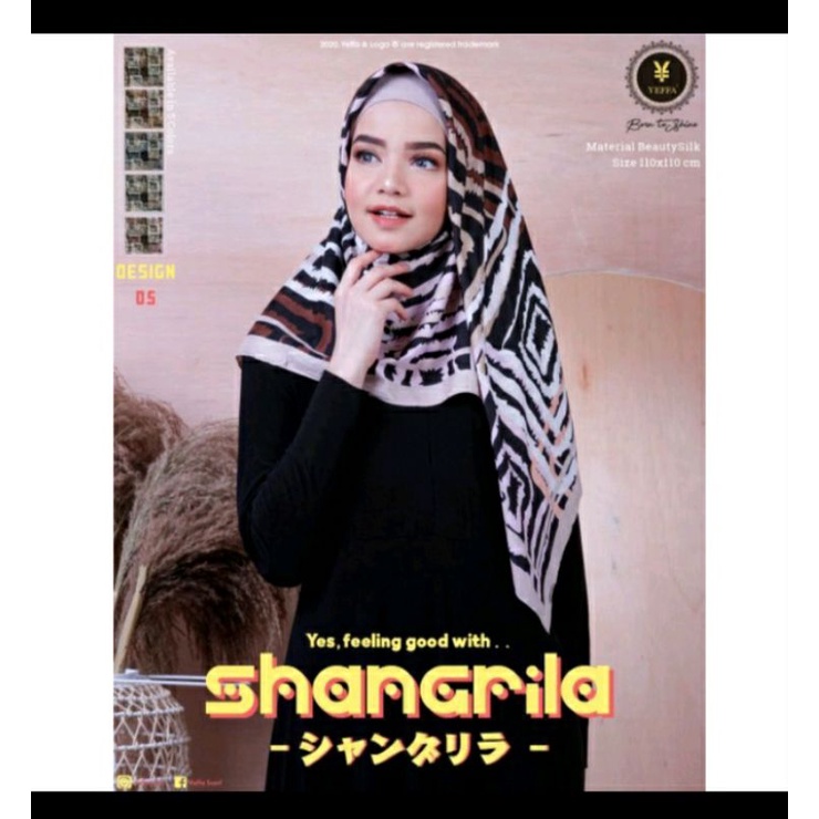 jilbab segi empat Shangrila yeffa
