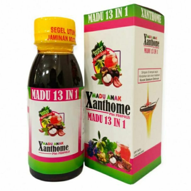 [PROMO] Madu Anak Xanthome 13 in 1 Plus Propolis Untuk Kesehatan Otak Anak Menambah Stamina dan Nafs