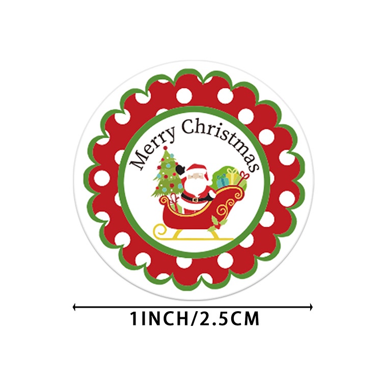 [ Christmas Festival Sticker Label Decoration for Home  Xmas New Year Child Gift Box ]