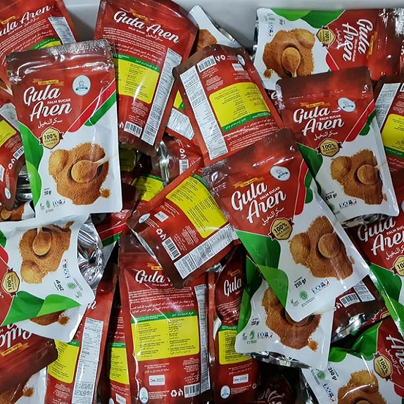 Brown Sugar Bubuk Gula Aren Asli 100% Gula Aren Bubuk Gula Diet Rendah Kalori Gula Palem Semut 250gr