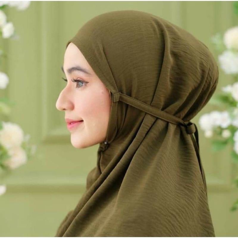 JILBAB BERGO CRINKLE AIRFLOW/ BERGO CRINKLE POLOS/