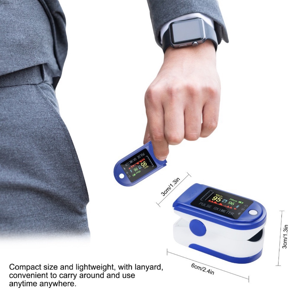 COD✅ Fingertip Pulse Oximeter Alat Pengukur Detak Oximetry Saturation Monitor Layar LED LK87 LK88