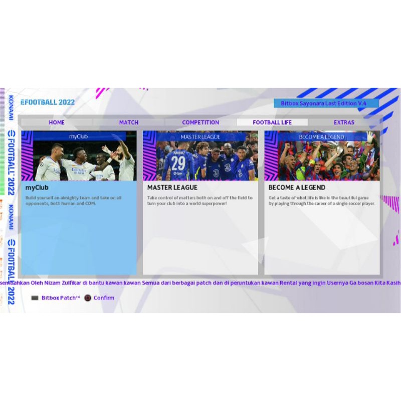 PS3 - PES EFOOTBALL BITBOX 2022 WINTER REV 4 SAYONARA TERBARU (VIA LINK)