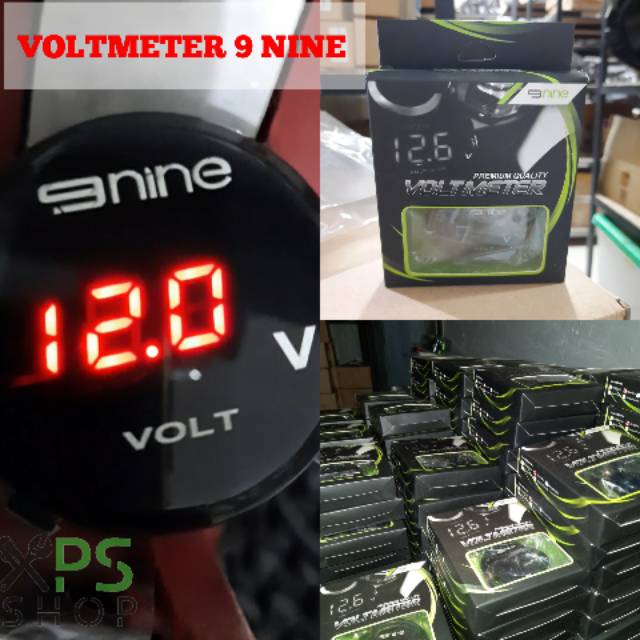 Jual voltmeter 9nine digital bulat universal waterproof Shopee Indonesia
