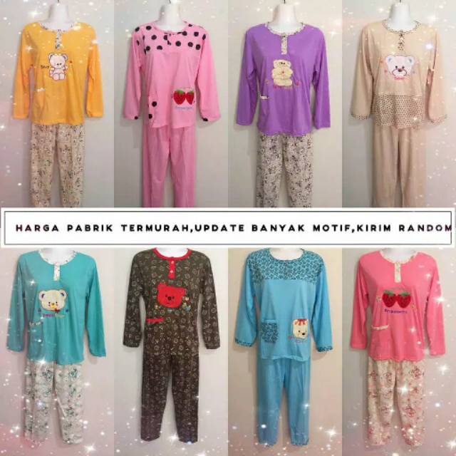 GROSIR BAJU TIDUR KAOS PP BABYDOLL / BAJU TIDUR KAOS PP / BAJU TIDUR KAOS BABYDOLL