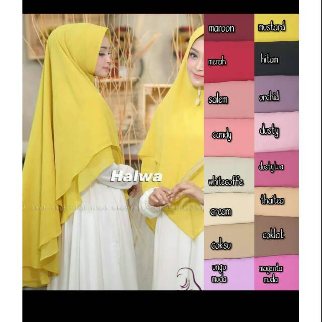 Kerudung syar'i halwa