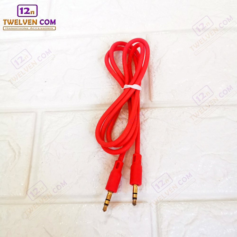 Kabel Aux To Aux Macaron Audio 1 in 1 Komputer HP Laptop 1 Meter