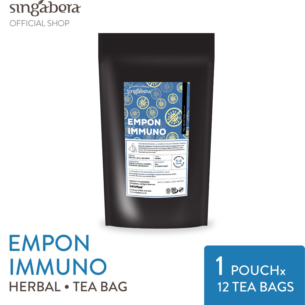 

Singabera Premium Tisane - Empon Immuno (1 pouch @ 12 teabag)