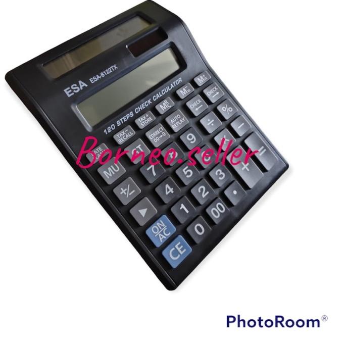 

Barang Baru Kalkulator layar lcd led menyala ukuran BESAR ESA 8810LCS 12DIGIT 2 Layar bolak balik 04J``