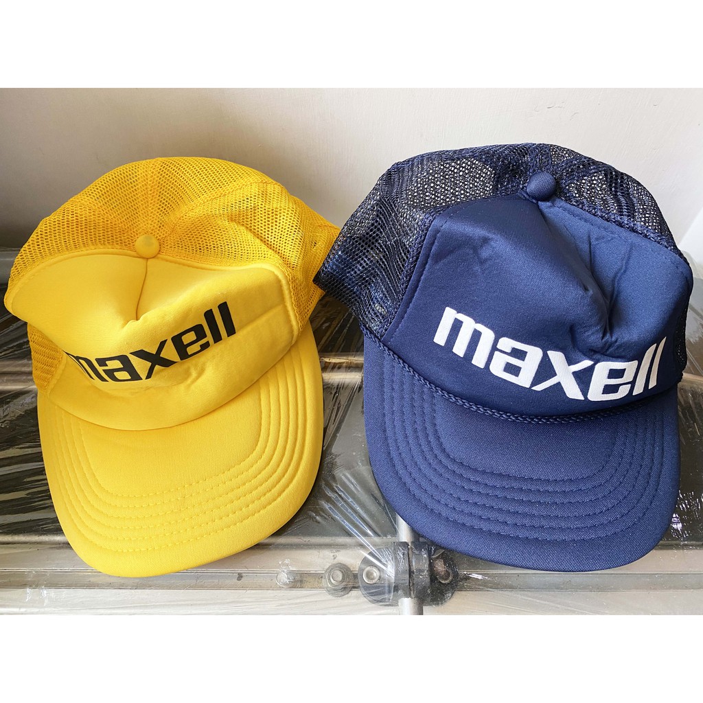 Topi jaring trucker hat maxell outbound / gowes / running / camping