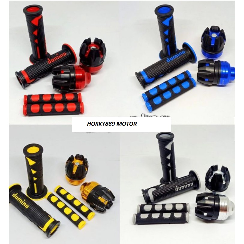 PAKET 3 IN 1 -Handgrip New Shark Motor Variasi+Jalu as Roda + karet handle Bisa Dibuat Semua Motor