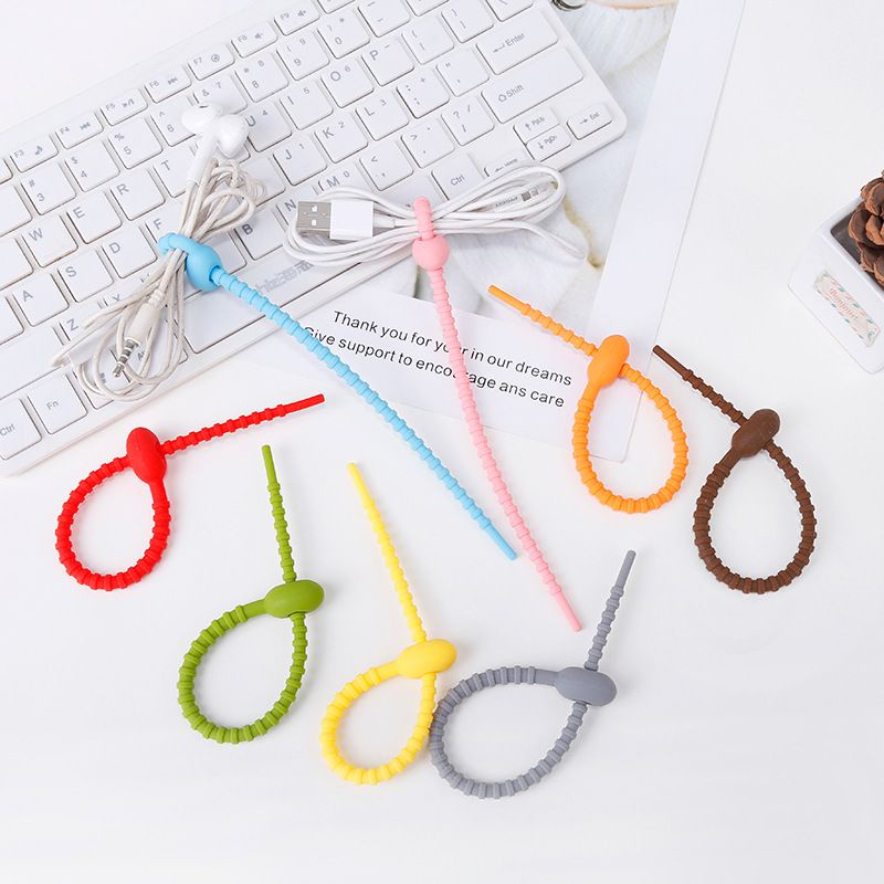 [1PCS] Pengikat kabel headset serbaguna 22cm / Cable management