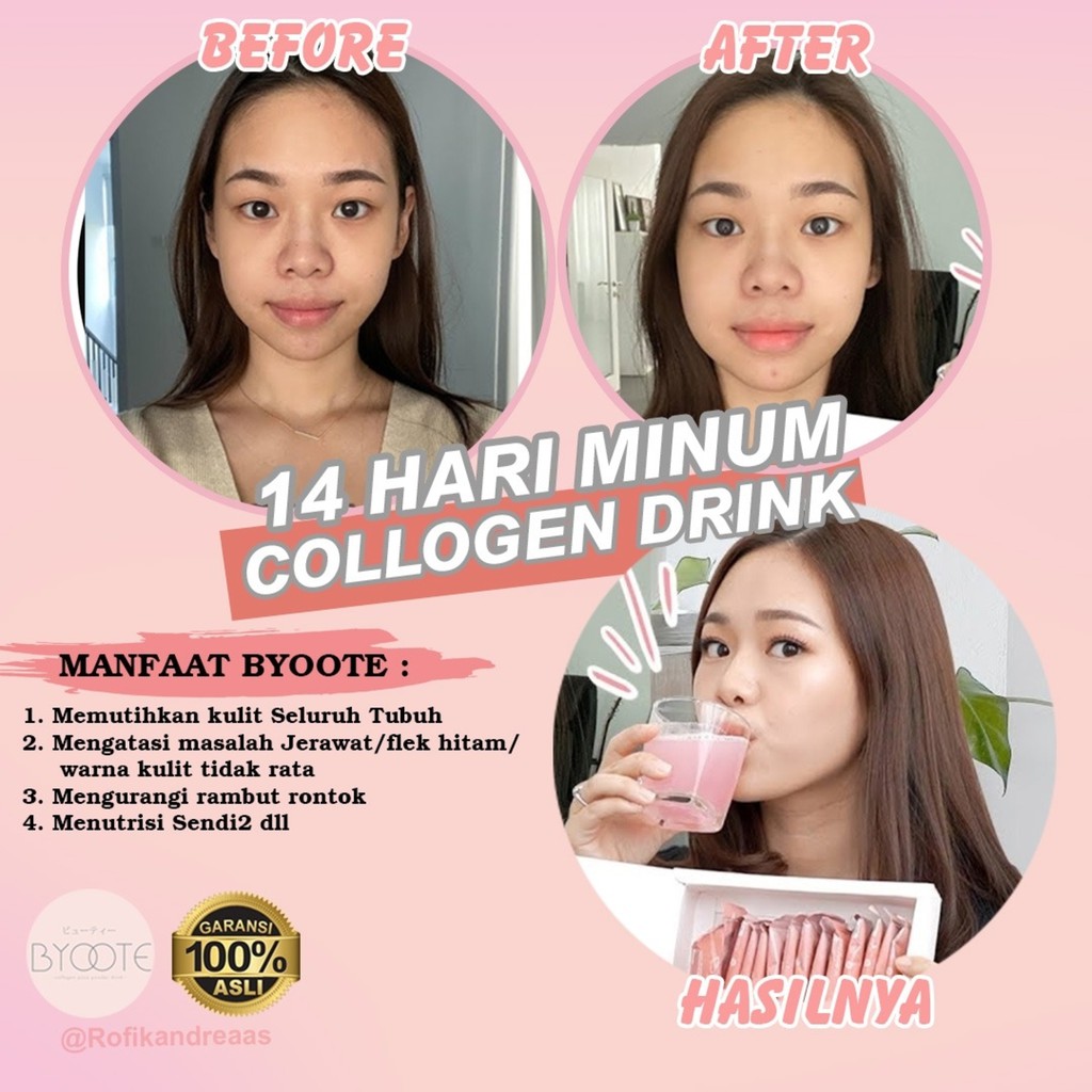 COLLAGEN PEMUTIH BADAN COLLAGEN BYOOTE COLLAGEN PEMUTIH BADAN PERMANEN MINUMAN PEMUTIH BADAN KECANTI