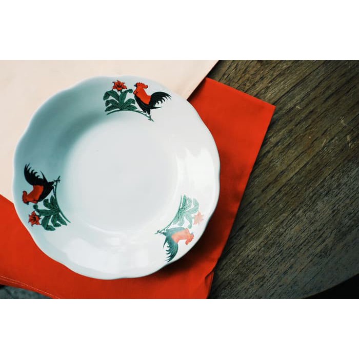 SALE 1 LUSIN Piring Makan Ayam / Piring Keramik Ayam / Piring Ayam TERMURAH