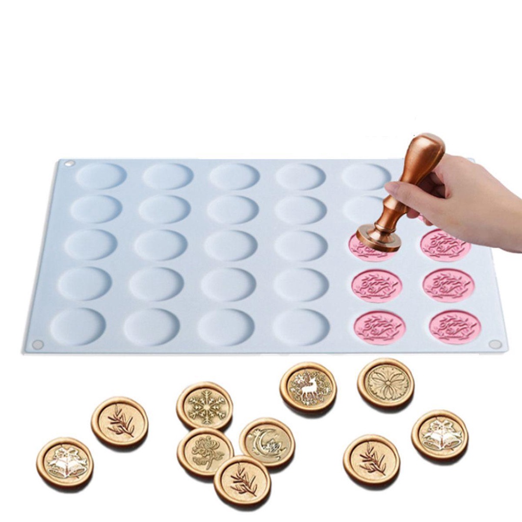 Lanfy Wax Seal Stamp Scrapbooking Silikon DIY Craft Perekat Mat