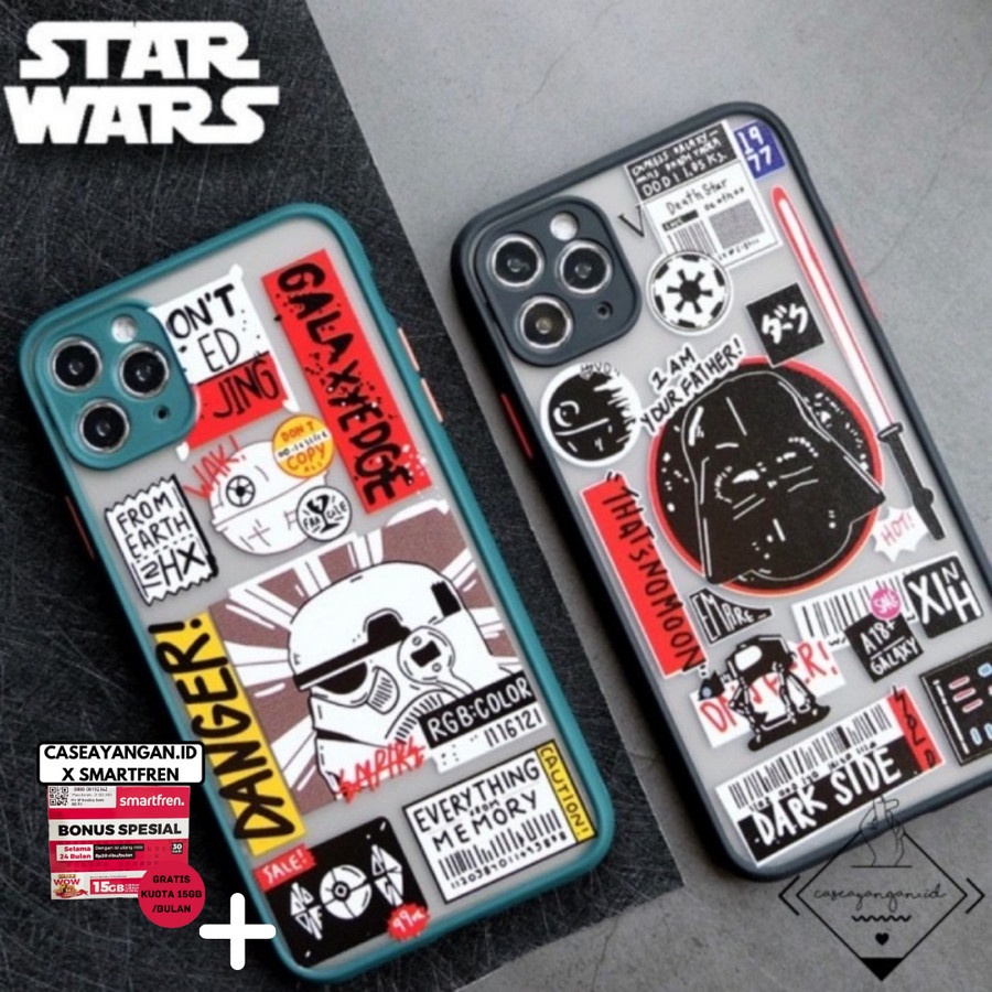Star Wars Case for Iphone 13 12 11 PRO MAX MINI Casing Cool Hybrid Doff Starwars Doff Simple