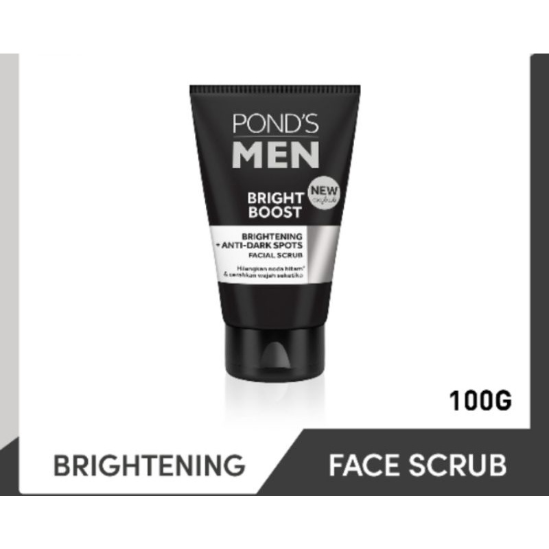 ponds men bright boost facial scrub 100 gr