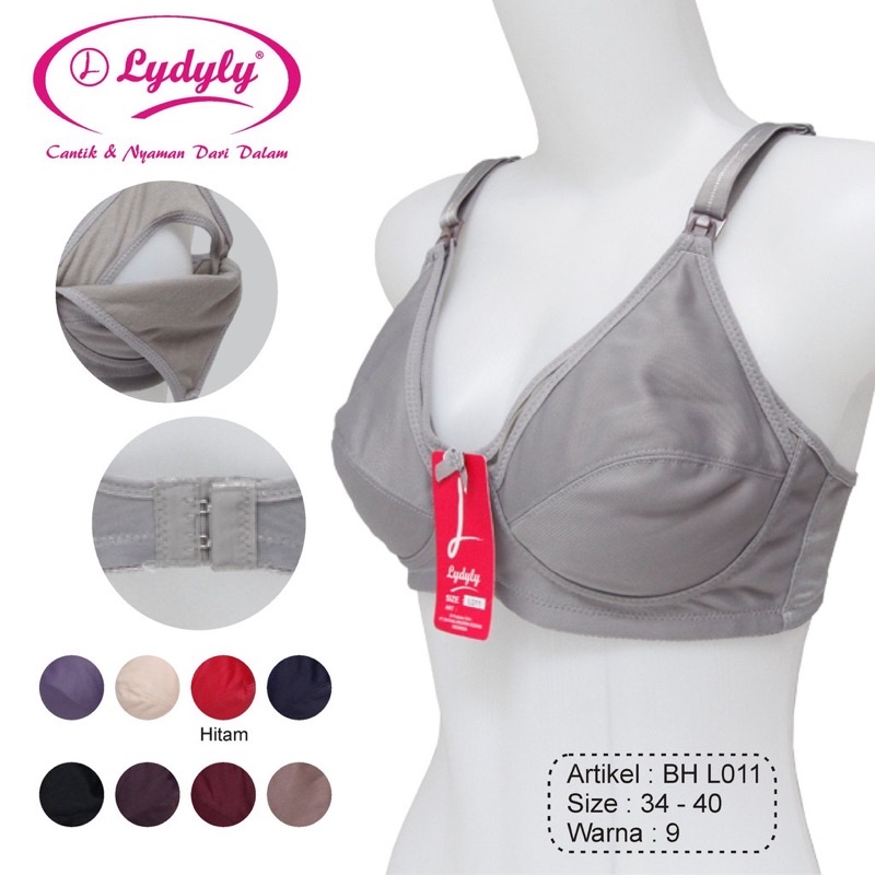 Lydyly L011 Nursing Bra - BH Ibu Menyusui Katun Satin Kilat