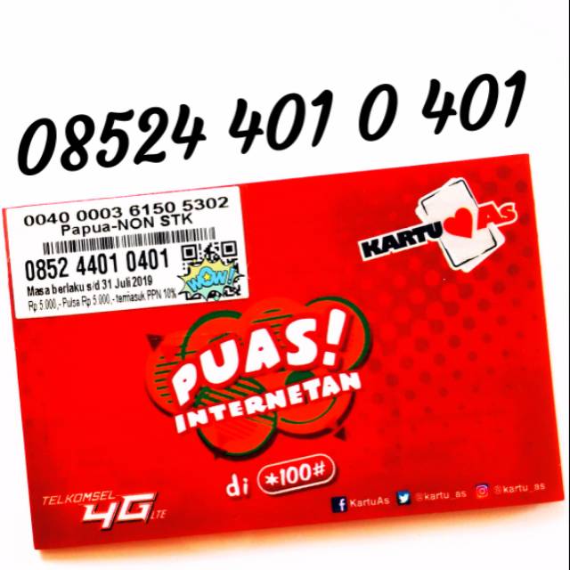 Nomor Cantik Telkomsel Kartu As Rapi Dobel ABC