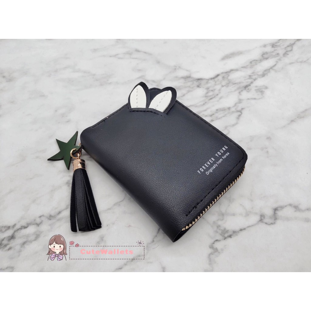 ( GS ) DOMPET WANITA / DOMPET LIPAT WANITA DOMPET LUCU DOMPET LIPAT MOTIF TELINGA KELINCI