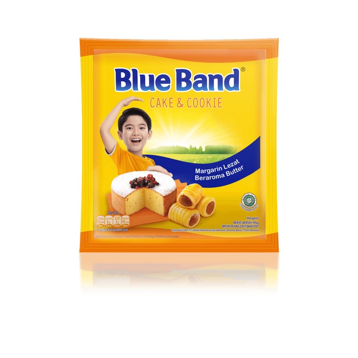 

butter-mentega- blue band cake and cookie margarine sachet 200gr -mentega-butter.