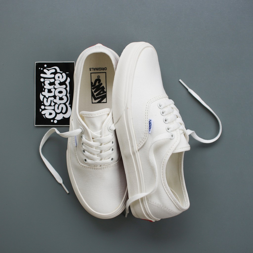  SEPATU  Vans  Authentic Og White Ivory Shopee  Indonesia