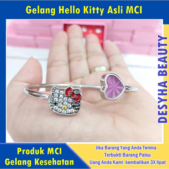 TERBARU - Gelang Kesehatan Hello Kitty Asli original MCI - Gelang MCI - Kalung Mci Asli - Gelang Kesehatan Mci