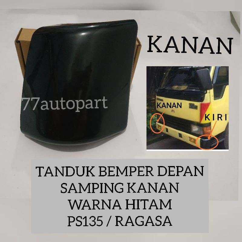 Tanduk depan colt diesel ps135 ragasa kanan hitam