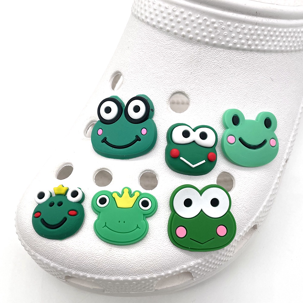 Charms Jibbitz Dekorasi Sepatu Bentuk Kodok Untuk Crocs