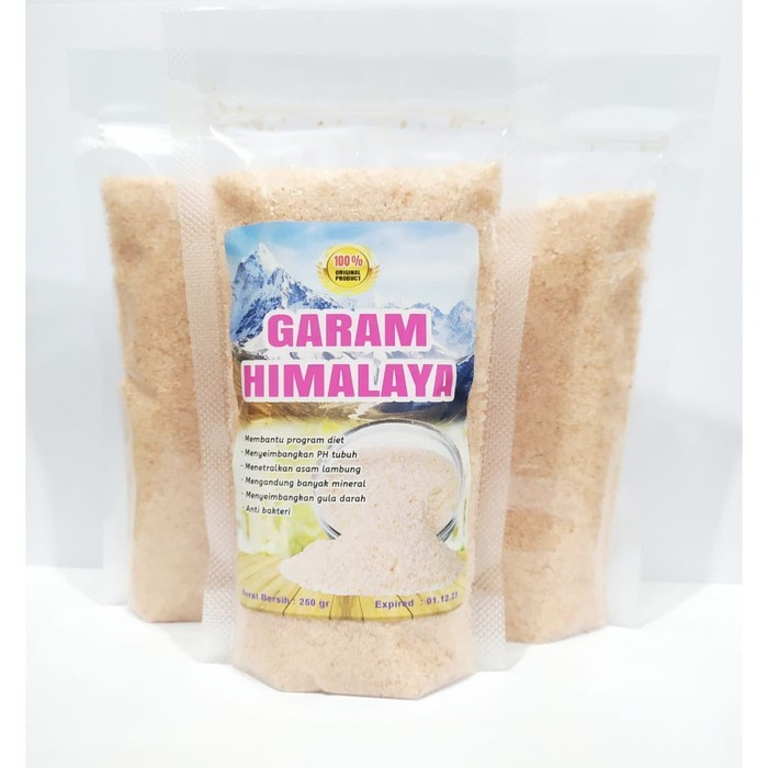 

Himalaya Fine Salt Garam Himalayan 250gr