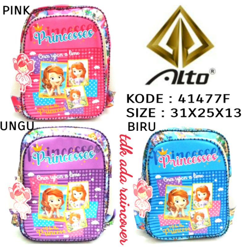 TAS SEKOLAH BACKPACK RANSEL ANAK CEWE SOFIA PONY ALTO 40077F 41478F