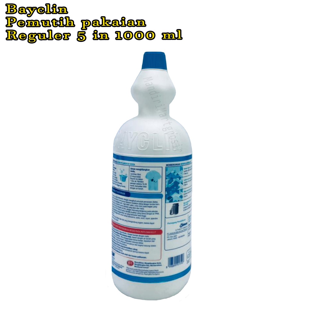 Pemutih pakaian * Bayclin * Reguler 5in1 * 1000ml