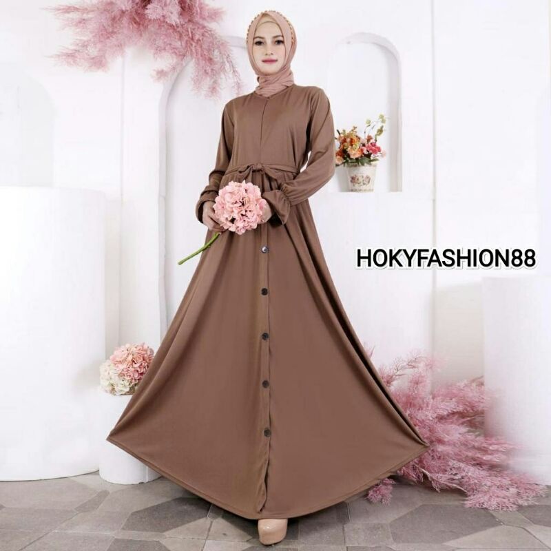 PLAIN DRESS-BAJU GAMIS JERSEY MUSLIM WANITA CANTIK TERBARU