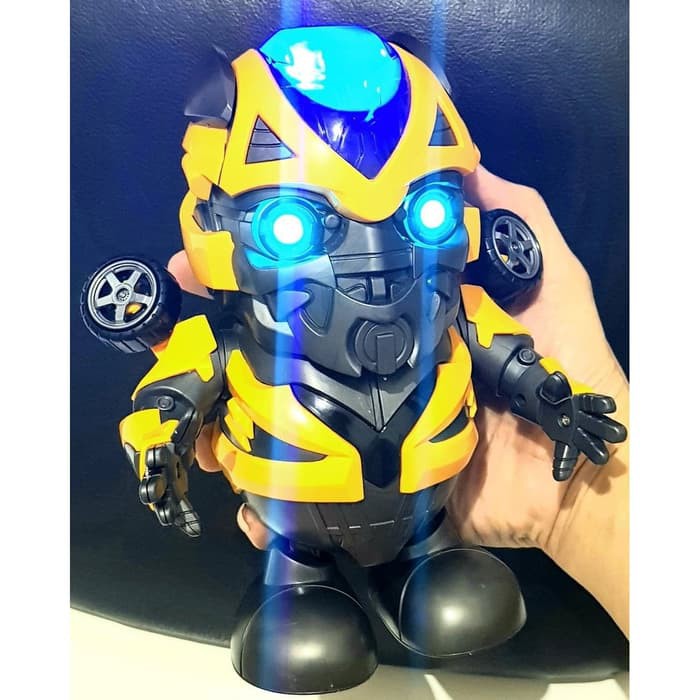 DANCING BUMBLE BEE ROBOT TRANSFORMER MAINAN LED ACC