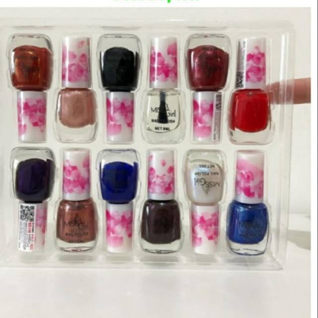 MISS GIRL nail Polish/ kutek kuku lusinan per 12 pc