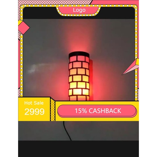 Lampu Hias Dinding Tembok Tempel Meja Kamar Tidur Unik Minimalis Ukir