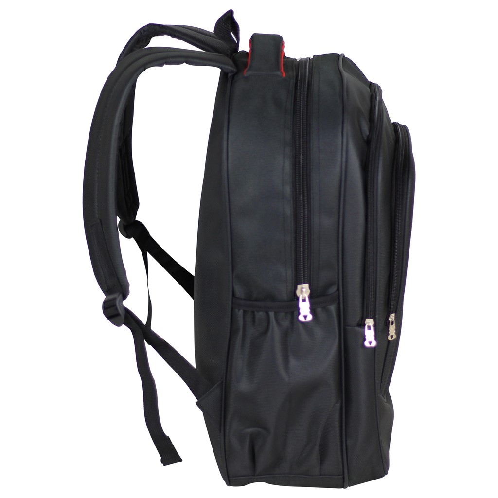 Tas Ransel Polo Pria Bahan Tebal Awet Premium Tas Punggung Pria Elite Polo Resleting Depan Warna Hitam Backpack SMP SMA Kuliah Kerja Tas Dinas Laptop In Bagus Awet