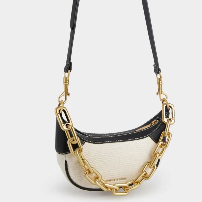 7.7 SALE | CK Shalia Chain-Handle Moon Bag