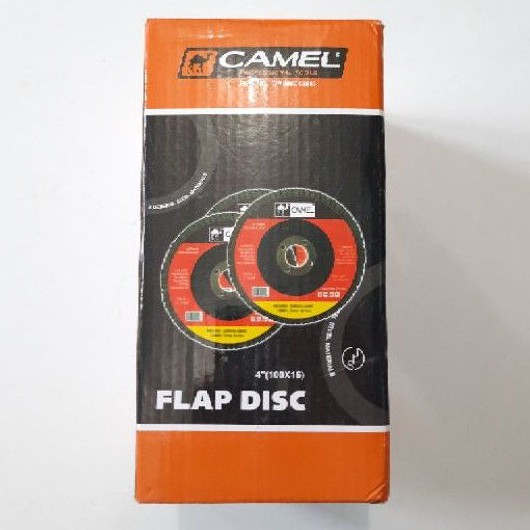 Flap Disc 4&quot; Amplas Susun grit 60 / Amplas Tumpuk Harga Per Kotak (C354K)