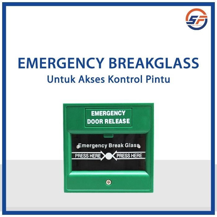 Emergency Breakglass Access Control Door | Emergency Break Glass Akses Pintu ORIGINAL