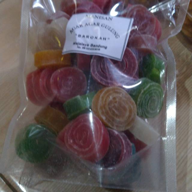 

Manisan agar agar gulung