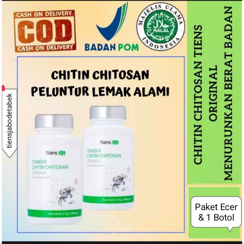 CHITIN CHITOSAN TIENS ORIGINAL -PELANGSING BADAN