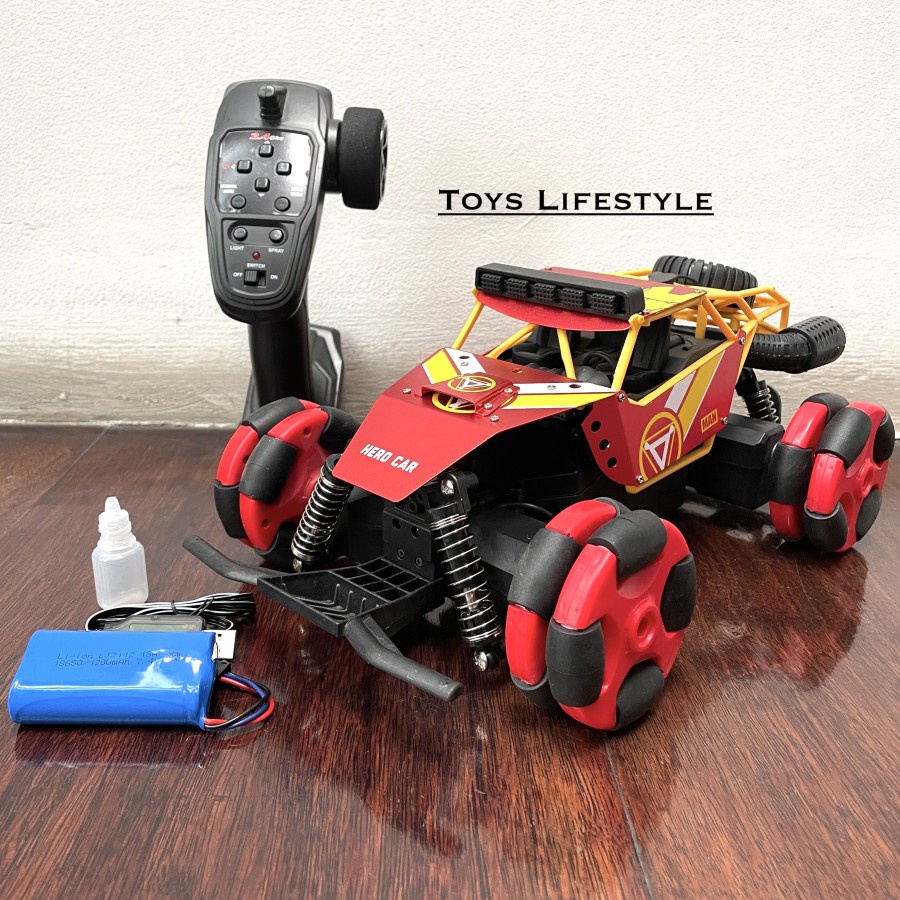 Mainan Mobil Remote Control Sand Drift Hero (Spray &amp; 360 Drift)