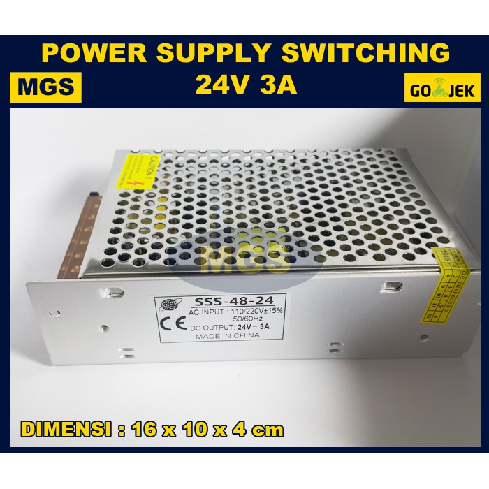 Power Supply Switching 24V 3A