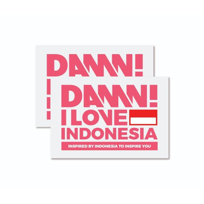 

Produk Unggulan Damn! I Love Indonesia Sign Sticker Pink Medium Trendi
