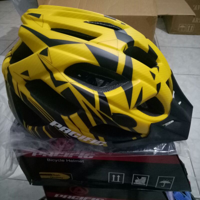 Helm Sepeda MTB fixie Gunung Downhill pacific SP kualitas bagus inmold