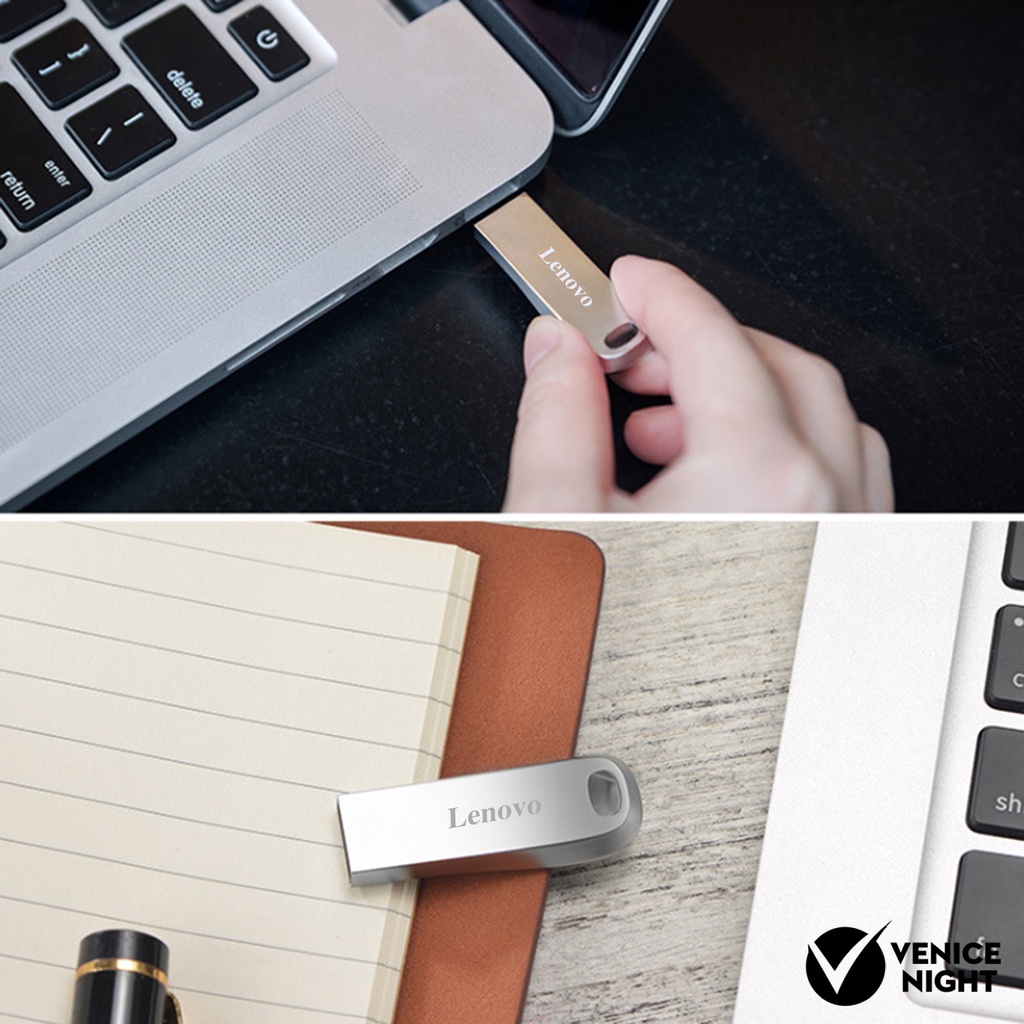 (SF) Lenovo 1TB / 2TB Flashdisk USB Bahan Logam Anti Air Untuk PC